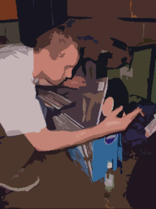Vinyl Matt searching for the perfect tune
